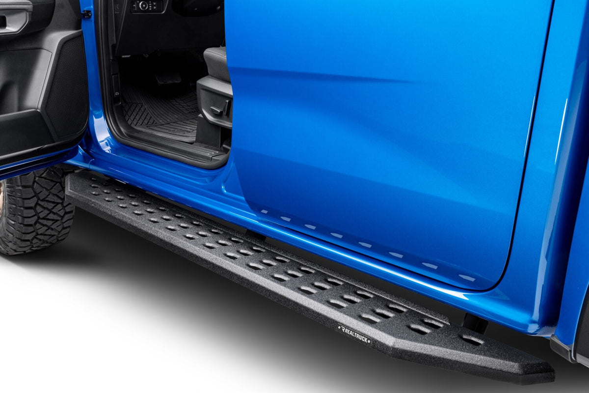 2016-2026 Ranger RB20 Running Boards with Mounting Brackets Kit, Protective Bedliner coating (69036880T) | Dirty Garage