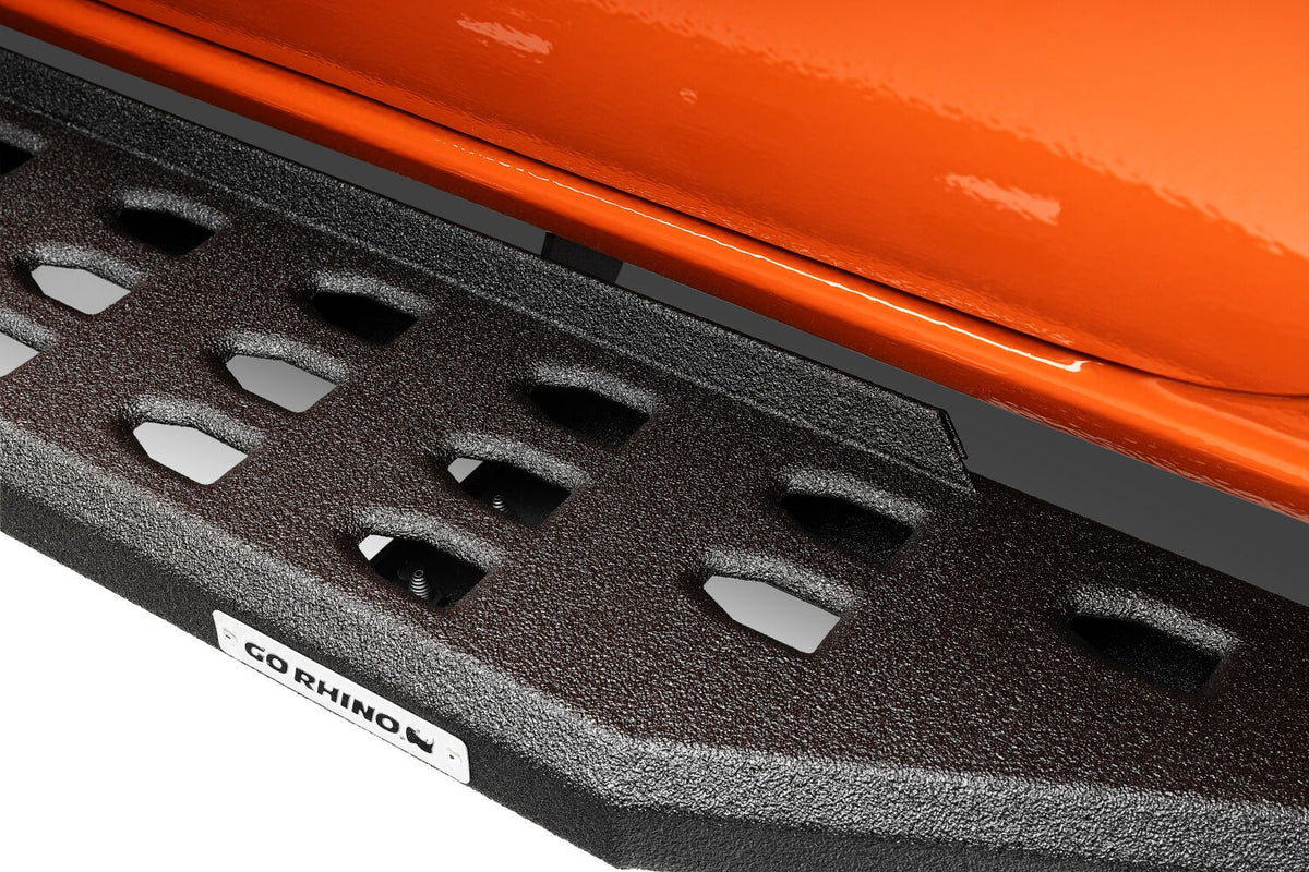 2024-2026 Tacoma RB20 Running Boards with Mounting Brackets Kit, Protective Bedliner coating (69443280T) | Dirty Garage