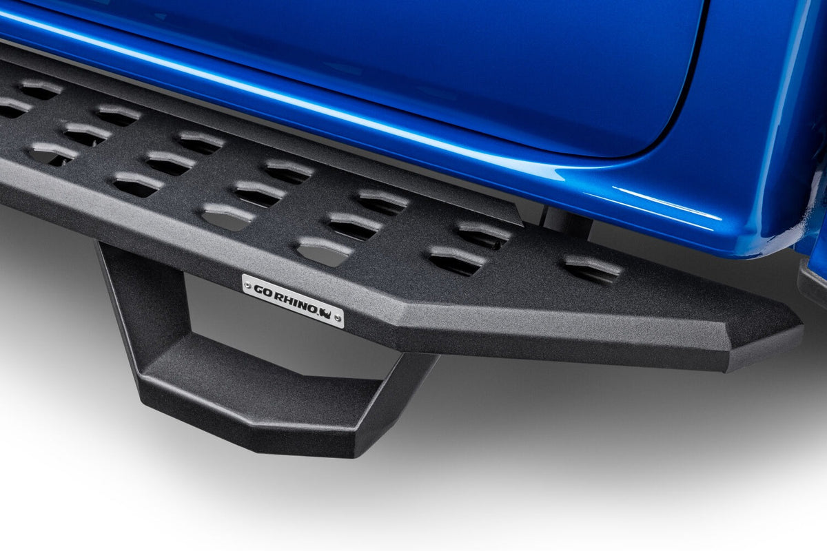 2016-2026 Ranger RB20 Running Boards with Mounting Brackets, 2 Pairs Drop Steps Kit, Textured Black (6903688020PC) | Dirty Garage