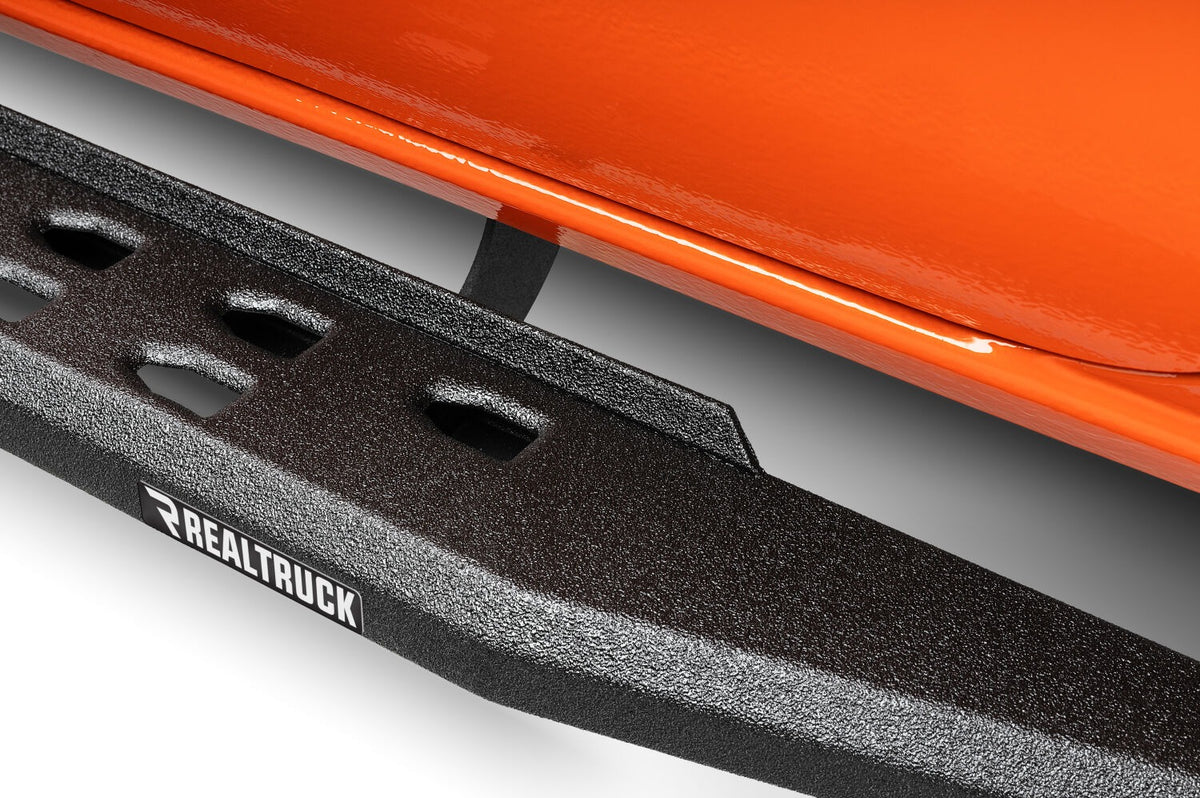 2024-2026 Tacoma RB20 Slim Line Running Boards with Mounting Bracket Kit, Protective Bedliner coating (69443280ST) | Dirty Garage
