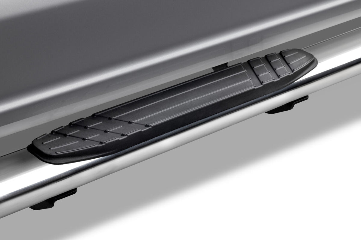 2015-2027 Superduty/F-150 4" 1000 Series Side Steps with Mounting Bracket Kit, Polished (104415587PS) | Dirty Garage