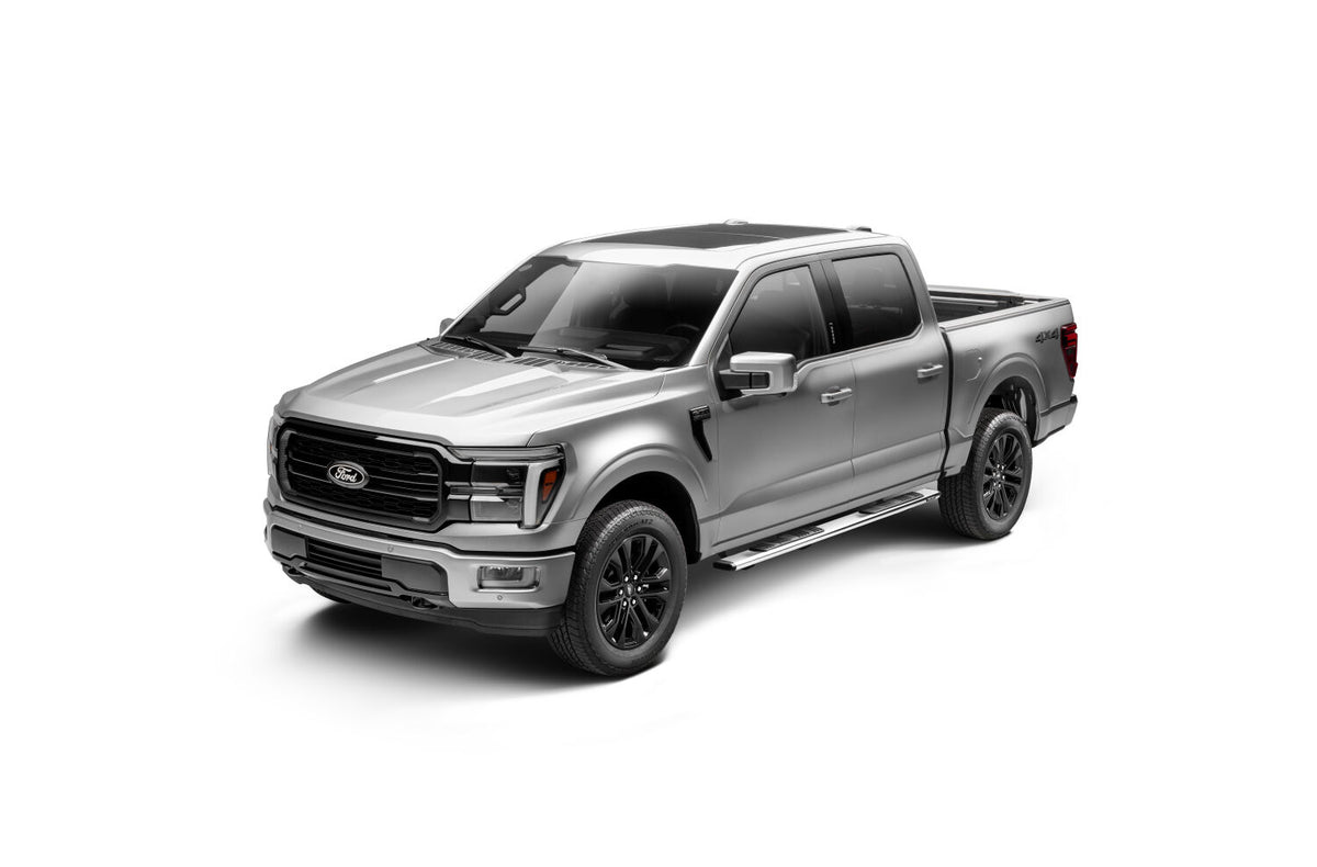 2015-2027 Superduty/F-150 5" OE Xtreme Low Profile Side Steps with Mounting Brackets Kit, Polished (685415587PS) | Dirty Garage