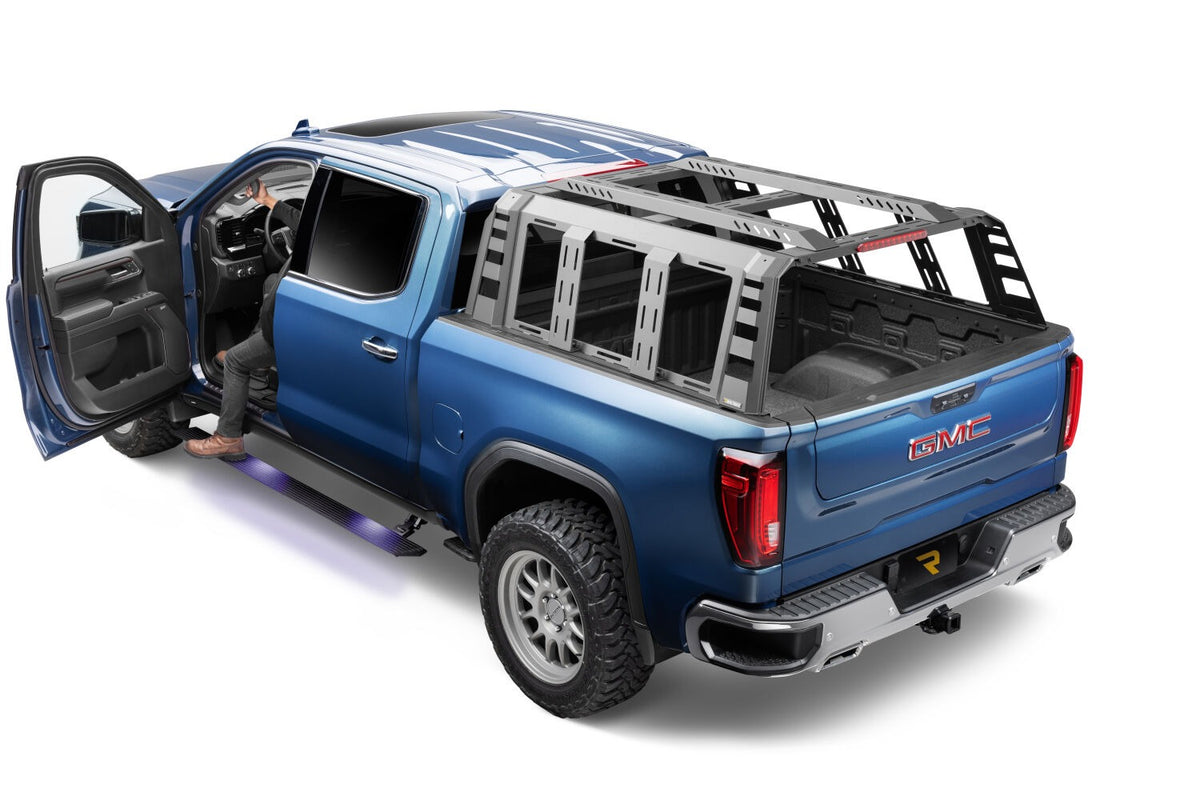 2019-2026 GM 1500/GM HD RealTruck VoltStep Electric Running Board Kit, Protective Bedliner coating (20404887T) | Dirty Garage