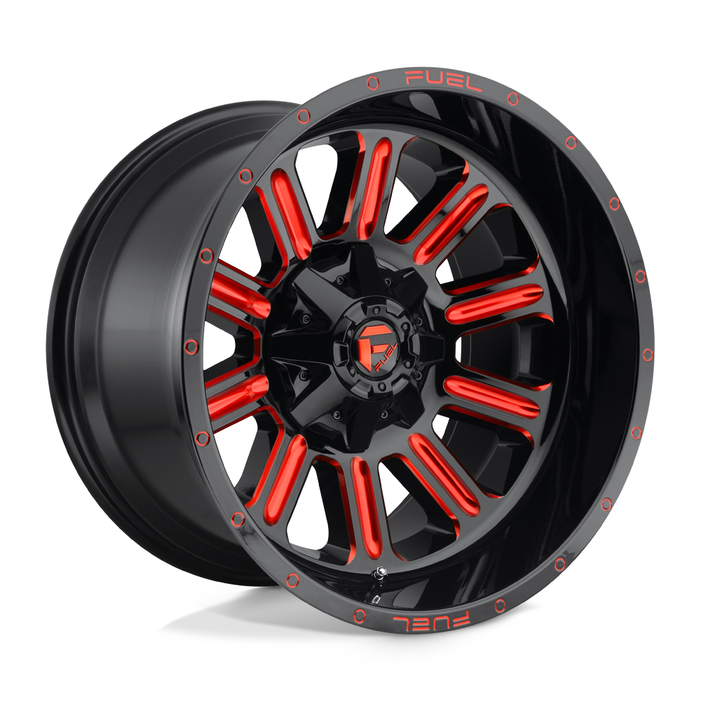 Fuel Hardline Gloss Black w/ Red Tint Wheel (D621) | Dirty Garage