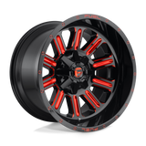 Fuel Hardline Gloss Black w/ Red Tint Wheel (D621) | Dirty Garage