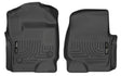 2017-2025 Super Duty Extended/Crew Cab Weatherbeater Black Front Floor Liners | Dirty Garage