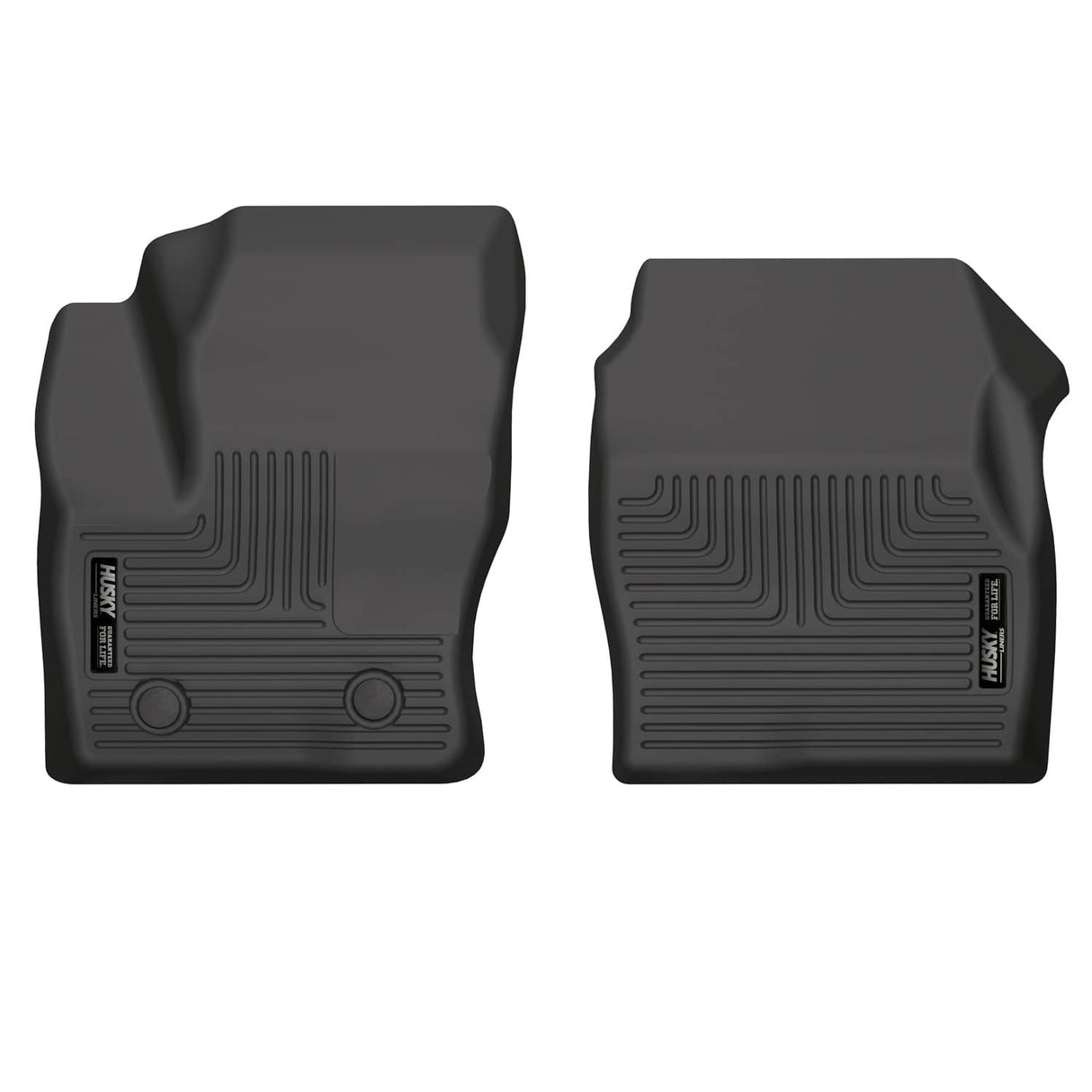 2020-2023 Transit Connect Weatherbeater Black Front Floor Liners with Vinyl Flooring | Dirty Garage