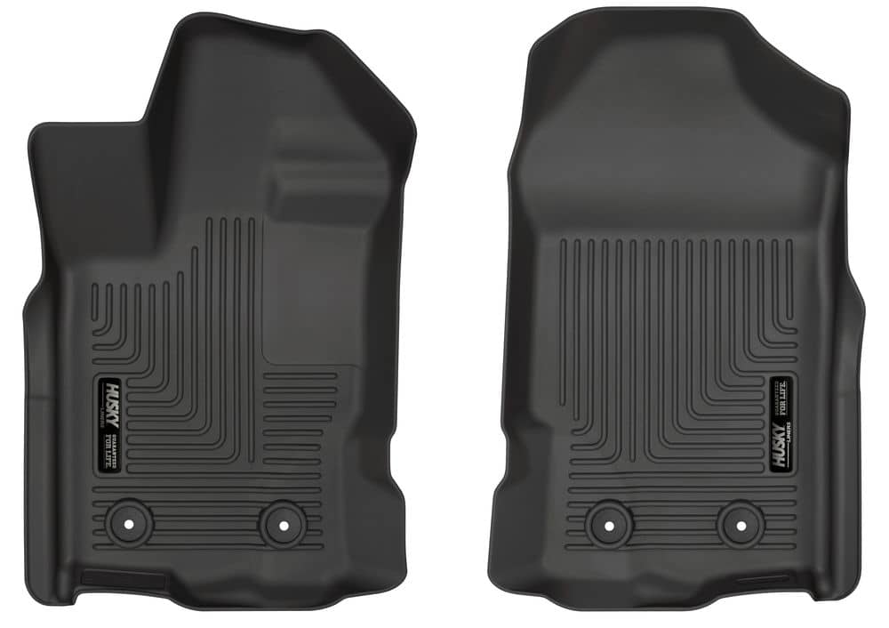 2019-2023 Ranger Super Cab/Super Crew Weatherbeater Black Front Floor Liners | Dirty Garage