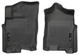 2016-2024 Titan XD/Titan Crew/Extended Cab Weatherbeater Black Front Floor Liners | Dirty Garage
