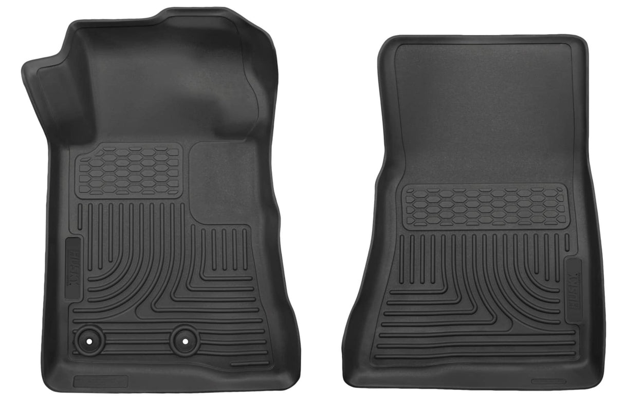 2015-2025 Mustang Convertible/Coupe Weatherbeater Black Front Floor Liners | Dirty Garage