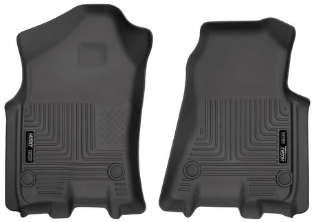 2019-2024 Ram 1500 Crew/Quad Cab Weatherbeater Black Front Floor Liners | Dirty Garage