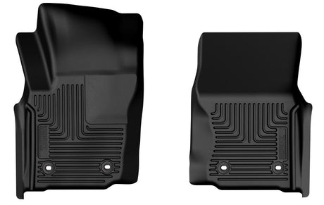 2024-2025 Tacoma Black Weatherbeater Front Floor Liners With Manual Transmission | Dirty Garage