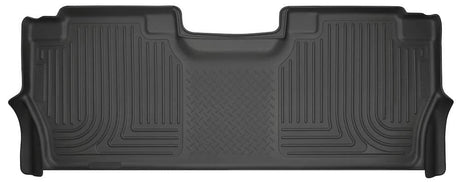 2021-2025 F-150/2022-2025 F-150 Lightning/2017-2025 Super Duty Crew Cab with Fold-Flat Storage Weatherbeater Black Rear Floor Liner | Dirty Garage