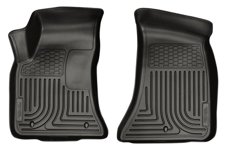 2011-2015 Challenger Weatherbeater Black Front Floor Liners | Dirty Garage