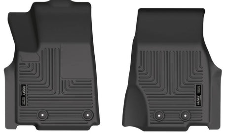 2021-2025 Grand Cherokee L Weatherbeater Black Front Floor Liners | Dirty Garage