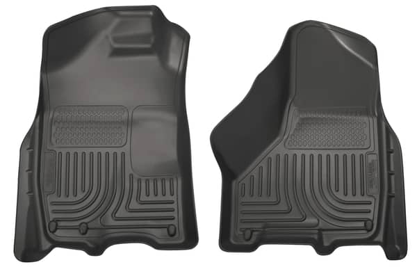 2009-2024 Ram 1500/2500/3500 Crew Cab Weatherbeater Black Front Floor Liners | Dirty Garage