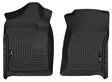 2007-2013 Silverado/Sierra 1500/ 2007-2014 Silverado/Sierra HD Regular Cab WeatherBeater Black Front Floor Liners | Dirty Garage