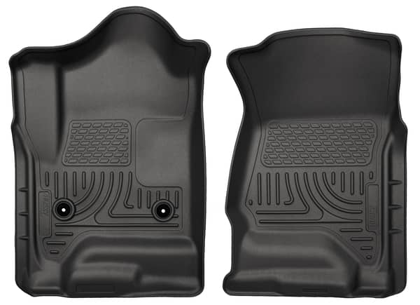 2014-2018 Silverado/Sierra Crew/Extended Cab 1500/2015-2019 HD Weatherbeater Black Front Floor Liners | Dirty Garage