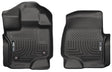 2015-2025 F150 Extended/Crew Cab Weatherbeater Black Front Floor Liners | Dirty Garage