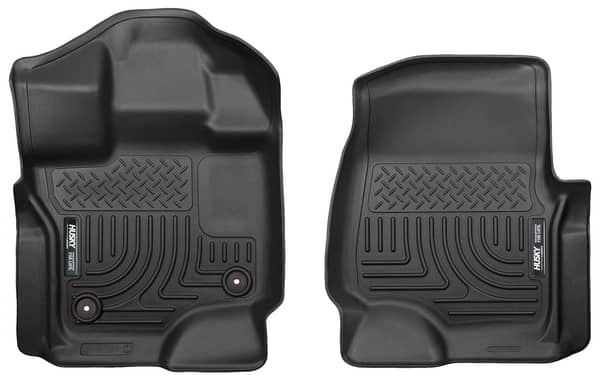 2015-2025 F150 Extended/Crew Cab Weatherbeater Black Front Floor Liners | Dirty Garage