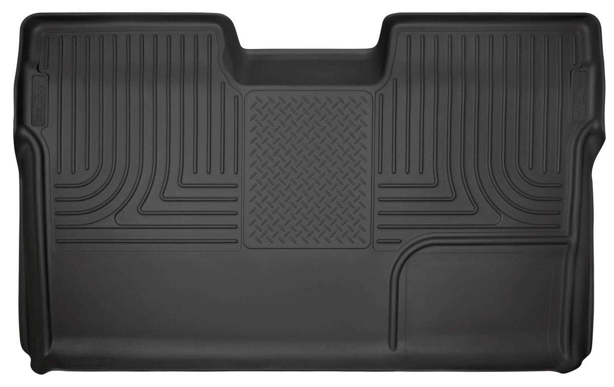 2009-2014 F150 Crew Cab Weatherbeater Second Row Floor Liner; Full Coverage | Dirty Garage