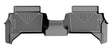 2024-2025 Tacoma Hybrid Double Cab Weatherbeater Black Rear Floor Liner | Dirty Garage