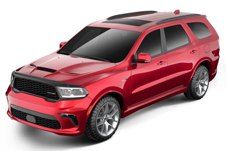 2011-2025 Durango Matte Black Aeroskin II Hood Protector - View 2 | Dirty Garage