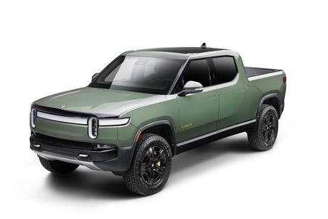 2022-2025 Rivian R1T Smoke Aeroskin Hood Protector - View 2 | Dirty Garage
