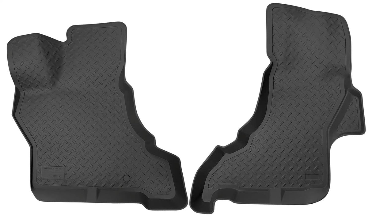 1997-2023 Econoline Black Front Floor Liners | Dirty Garage