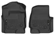 2017-2025 Super Duty Extended/Crew Cab with Vinyl Flooring X-Act Black Front Floor Liners | Dirty Garage
