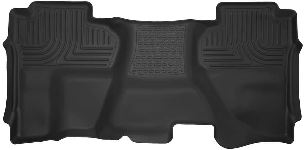 2014-2019 Silverado/Sierra Extended Cab/HD X-Act Black Second Row Floor Liners; Full Coverage | Dirty Garage