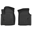 2019-2025 Silverado/Sierra 1500/HD Regular Cab X-Act Black Front Floor Liners | Dirty Garage