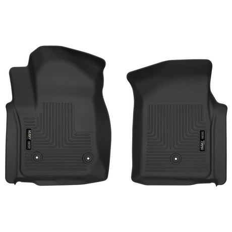 2019-2025 Silverado/Sierra 1500/HD Regular Cab X-Act Black Front Floor Liners | Dirty Garage