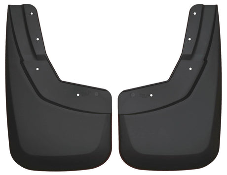 2014-2018 Silverado 1500 / 2015-2019 HD Black Molded Custom Fit Front Mud Flaps | Dirty Garage