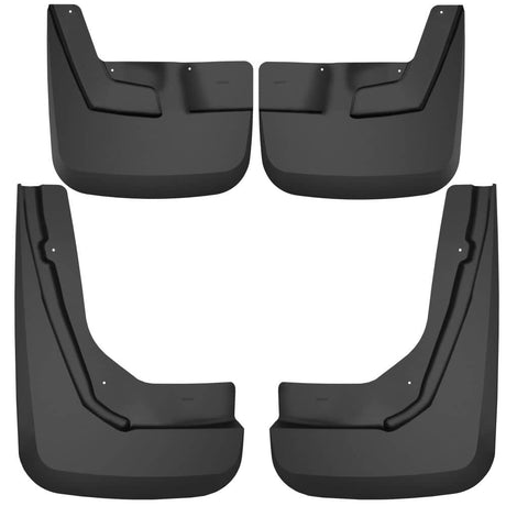 2021-2024 Suburban/Tahoe/Yukon/Yukon XL Black Molded Custom Fit Front & Rear Mud Flaps | Dirty Garage