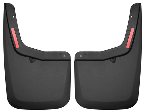 2015-2020 F150 with Fender Flares Black Molded Custom Fit Rear Mud Flaps | Dirty Garage