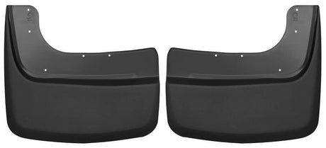 2017-2025 Super Duty Dually Black Molded Custom Fit Rear Mud Flaps Without Flares | Dirty Garage