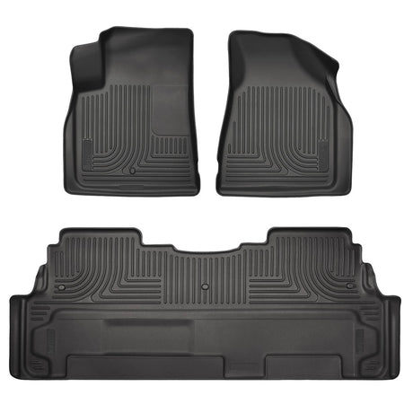 2007-2017 Acadia/Enclave/Outlook/Traverse Front and Second Row Weatherbeater Floor Liners | Dirty Garage