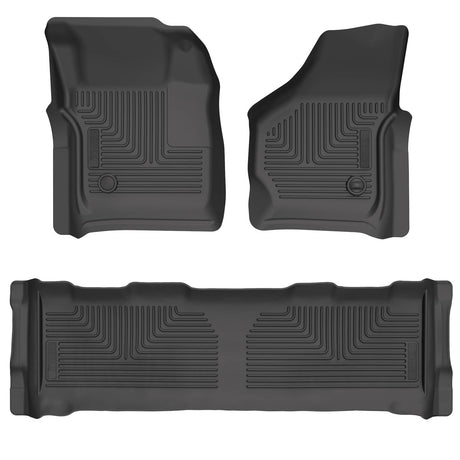 1999-2007 Super Duty Crew Cab Weatherbeater Black Front And Rear Floor Liners | Dirty Garage