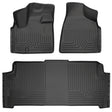 2008-2020 Grand Caravan Weatherbeater Black Front and Second Row Floor Liners | Dirty Garage