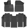 2021-2025 Sienna 7-Passenger Weatherbeater Black Front and Second Row Floor Liners | Dirty Garage