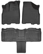 2011-2020 Sienna Weatherbeater Black Front and Second Row Floor Liners | Dirty Garage