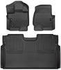 2015-2025 F150 Crew Cab Black Weatherbeater Front & Rear Floor Liners | Dirty Garage
