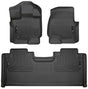 2015-2025 F150 Super Cab Black Weatherbeater Front and Rear Floor Liners | Dirty Garage