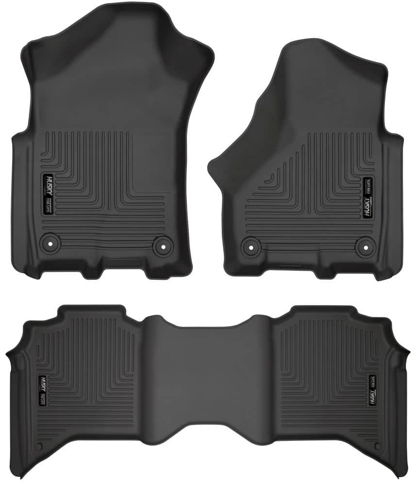 2019-2025 Ram 2500/3500 Crew Cab Black Weatherbeater Front & Rear Floor Liners | Dirty Garage