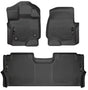 2021-2025 F150 Crew Cab With Fold-Flat Storage Black Weatherbeater Front and Rear Floor Liners | Dirty Garage