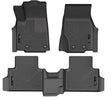 2021-2025 Grand Cherokee L 7 Passenger Black Weatherbeater Front and Second Row Floor Liners | Dirty Garage