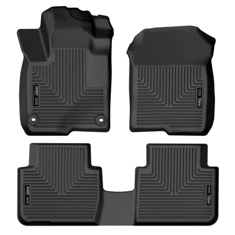 2023-2025 HR-V Black WeatherBeater Front & Rear Floor Liners | Dirty Garage