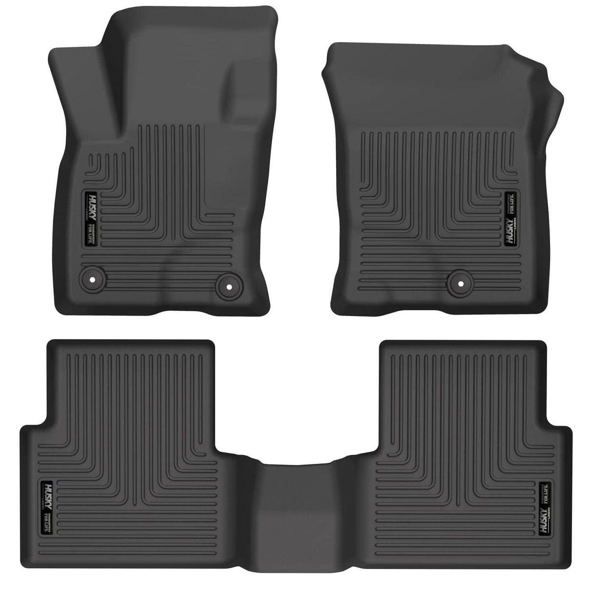 2021-2025 Bronco Sport Black Weatherbeater Front & Rear Floor Liners | Dirty Garage