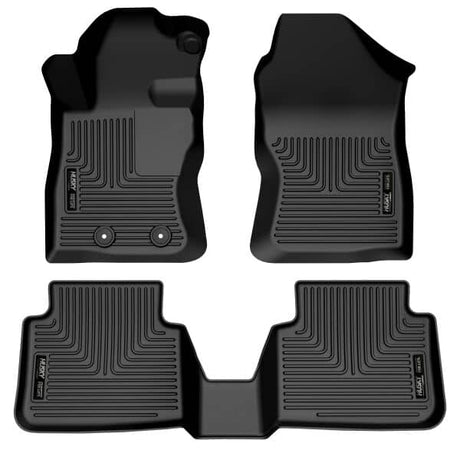 2020-2024 Subaru WRX Black Weatherbeater Front & Second Row Floor Liners | Dirty Garage